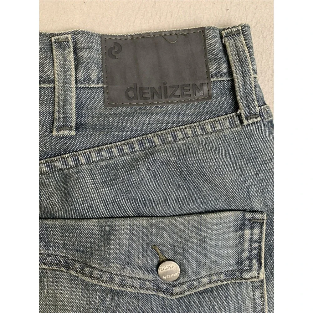 Levi's Jeans Men's Slim Straight‎ W38 L32 218 Blue Denizen Button Rear Pockets
